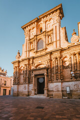 Street view of Chiesa di San Domenico facade in Nardò