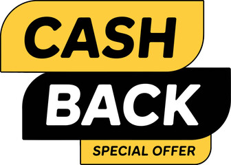 Cash back special offer promotion discount rebate savings concept