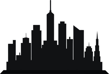 Obraz premium City skyline silhouette