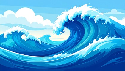 Ocean Waves, Calm, Scenery