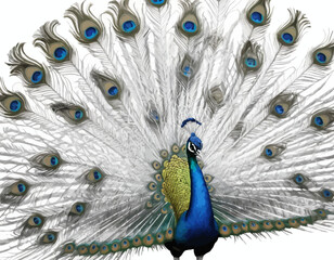 Obraz premium Peacock digital Art, Intricate Powerful and Ready for Print or Web, Sharp Details. Strong Identity. Timeless Design, Symbolize Strength, Courage, Logo
