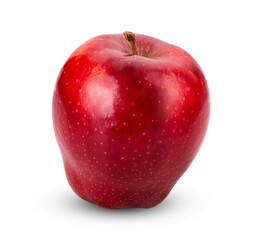 red apple isolated on transparent png ( Image from camera)