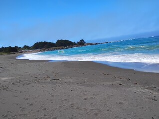 waves on the beach