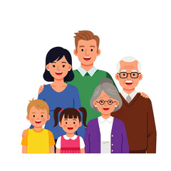 Happy Multigenerational Family Portrait Celebrating Love and Togetherness