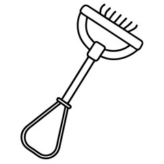 Eyelash Curler line art vector