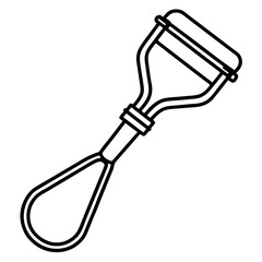 Eyelash Curler line art vector