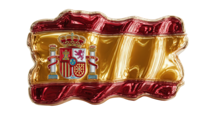 Wavy 3D Spanish flag