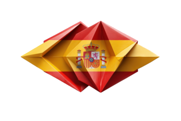 Origami Spanish flag design