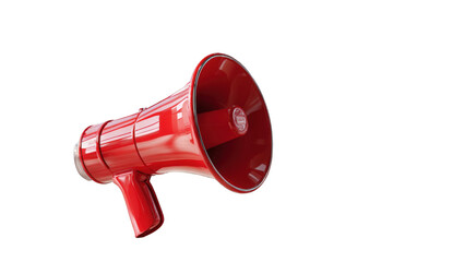 Red megaphone on black background (2)
