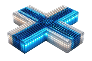 3D Cross with LED Lights