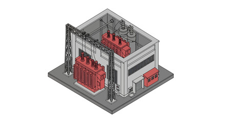 electrical substation power plant infrastructure facility