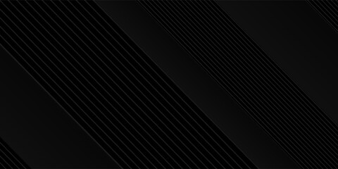 Best abstract background design. Modern wavy line pattern (guilloche curves) in monochrome colors. Premium stripe texture for banner, business backdrop. Dark horizontal vector modern