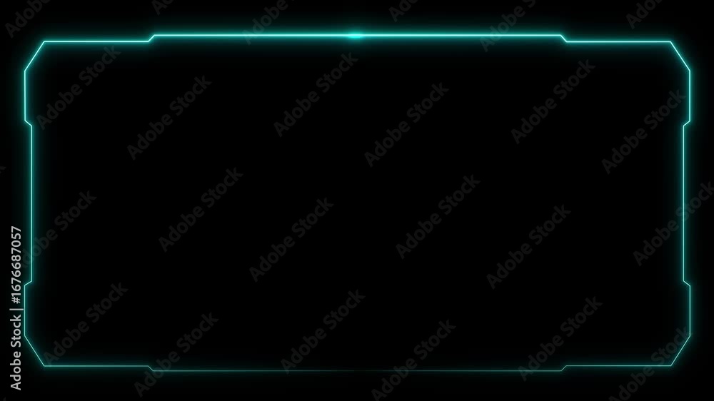Poster abstract technology hud frame background. computer interface hud motion texture. futuristic pattern 