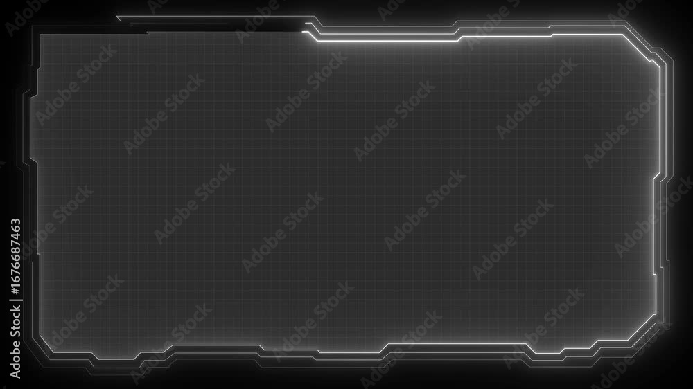 Poster abstract technology hud frame background. computer interface hud motion texture. futuristic pattern 