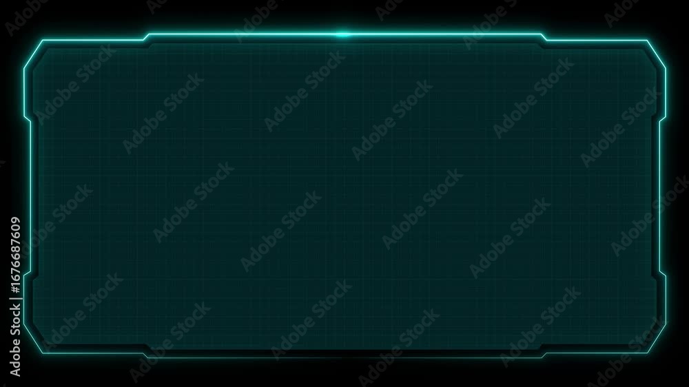 Poster abstract technology hud frame background. computer interface hud motion texture. futuristic pattern 