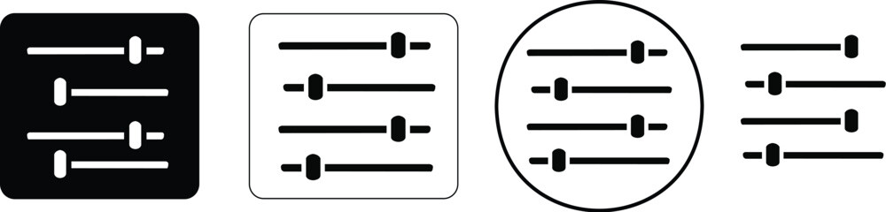 setting icon. cog gear symbol set. vector illustration on transparent background stock vector