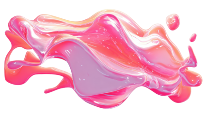 Abstract, Fluid, Pink, Paint Splash