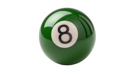 pool ball isolated on removed background 