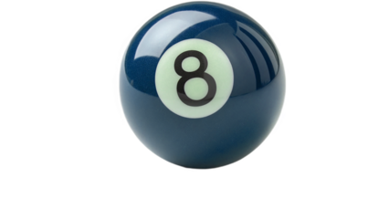 pool ball isolated on removed background 