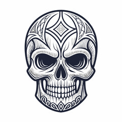 Featuring Create Bold Stroke Skull Monoline Tattoo Stunning Creative Visual