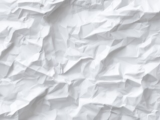 Obraz premium Crinkled white paper texture (1)