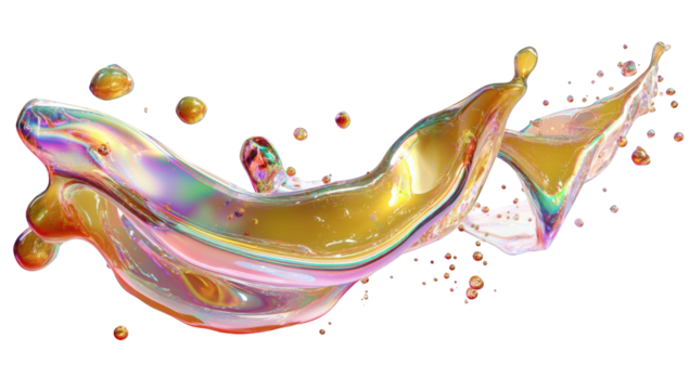 Vibrant liquid splash against a dark background