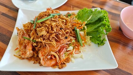 Deep Fried Shrimp with Tamarind Sauce.