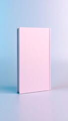 Blank book mockup, pastel colors
