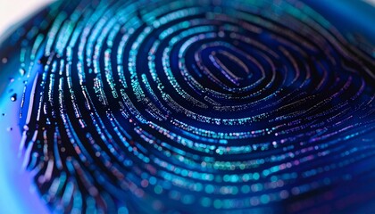 Detailed fingerprint texture in abstract ink.