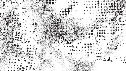 Abstract dirt and dust particle grain texture overlay on white background grunge vintage style effect for design