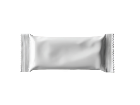 Blank white food packaging