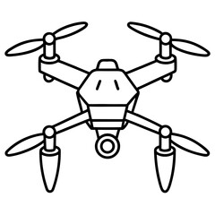 RC Drone for Kids line art vector