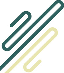 Abstract topographic shapes set contour lines