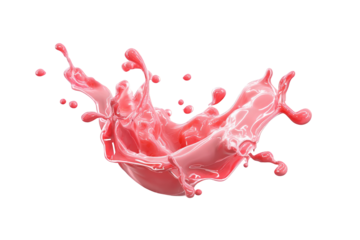 Vibrant pink liquid splash