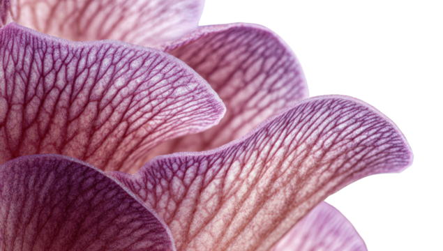 Close-up of intricate pink flower petals