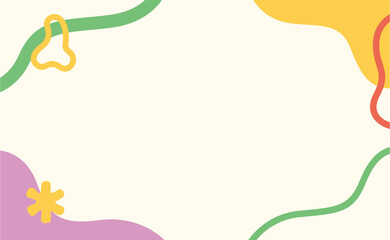 frame with flowers and leaves