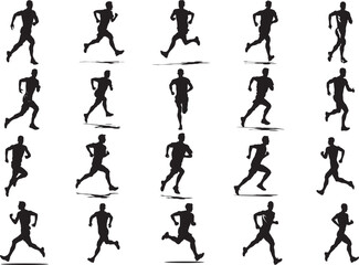 Runner Silhouette , Sprinters