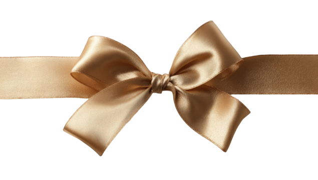 Elegant gold ribbon bow (1)