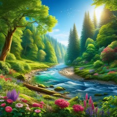 A river that flows backward