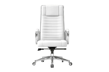 Fototapeta premium White office chair, front view