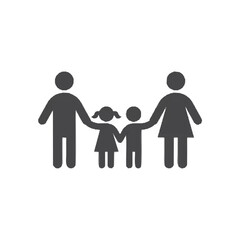 Family holding hands icon Vec...