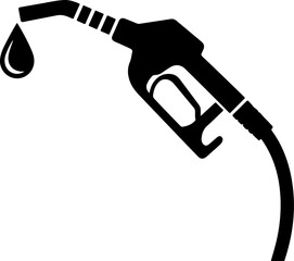 Fuel nozzle black silhouette vector