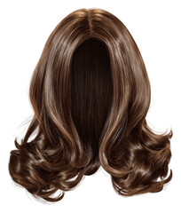 Fototapeta premium Brown, wavy hair style