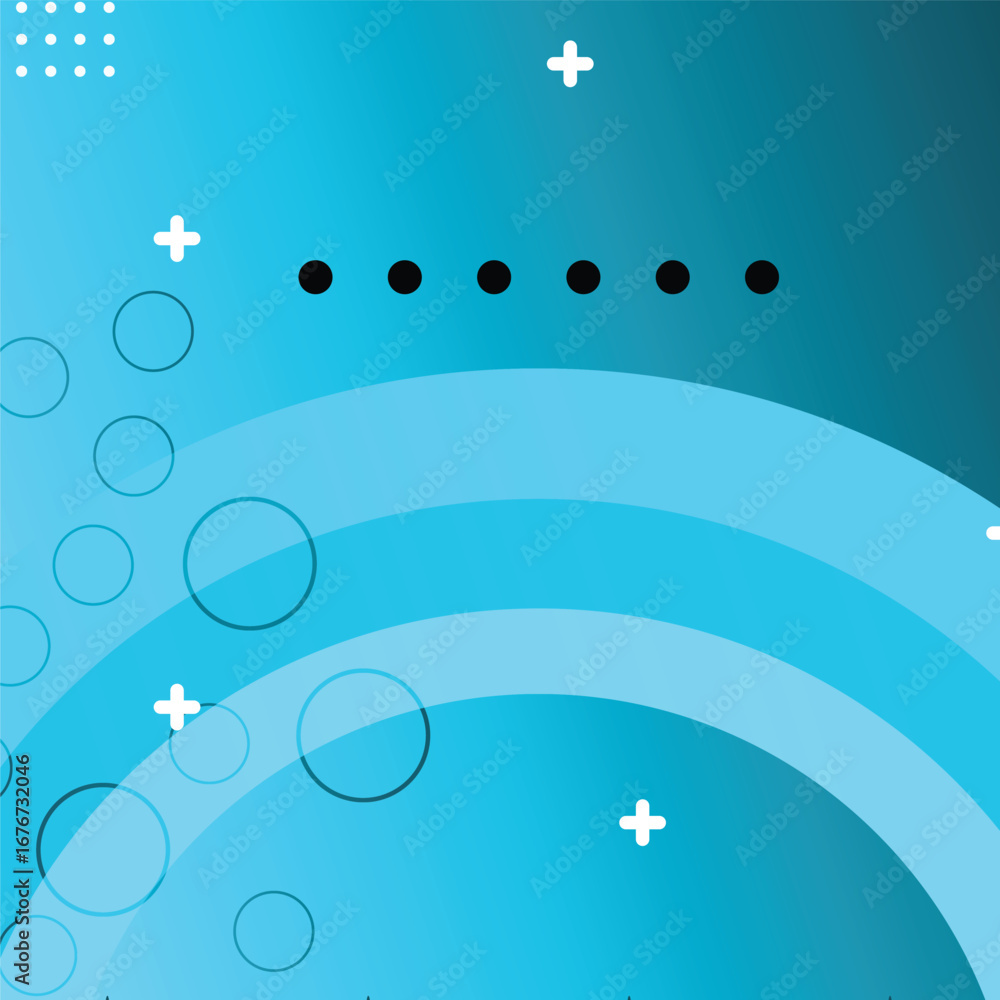 Aufkleber abstract beautiful gradient colors background with geometric shapes and circle element