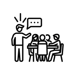 Leader at the Conference Table: An illustrative scene of a team in an office setting, engaged in productive dialogue, fostering unity, and strategic planning.
