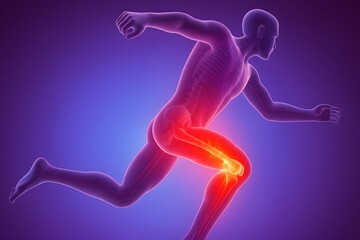 Fototapeta premium 3d rendered illustration x ray of human body anatomy in loop