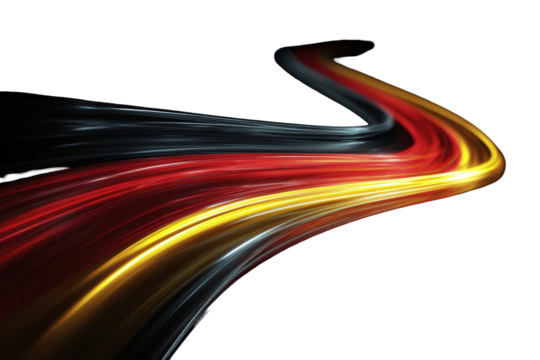 Abstract dynamic path of light, colors, and motion