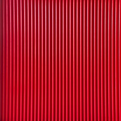 Vibrant red corrugated metal texture with vertical ridges, ideal for industrial design, architectural backgrounds, and graphic overlays. This seamless pattern offers a bold, modern aesthetic suitable 