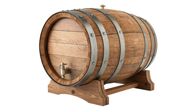 Wooden Barrel for Aging Wine or