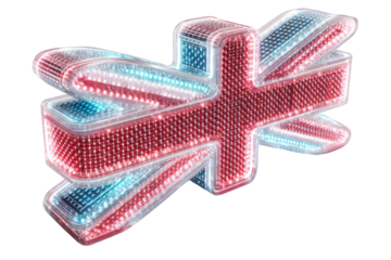 3D illuminated Union Jack